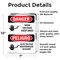 Signmission High Voltage Keep Away Bilingual Danger Sign, Vinyl Decal, 7in W x 10in L, 2PK OS-2PACK-DS-D-710-VS-1344 - alternate 3